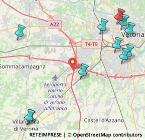 Mappa Verona Aeroporto, 37060 Caselle VR, Italia (5.84455)