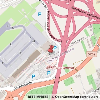 Mappa Piazzale Aeroporto, 1, 37066 Villafranca di Verona, Verona (Veneto)