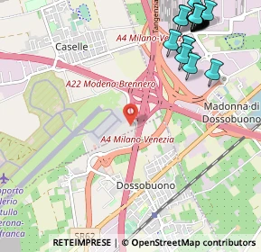 Mappa Verona Aeroporto, 37060 Caselle VR, Italia (1.521)