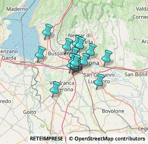 Mappa Verona Aeroporto, 37060 Caselle VR, Italia (7.44375)