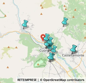 Mappa 3 Via F.lli Rosselli Cuorgnè To, 10082 Cuorgnè TO, Italia (3.13)