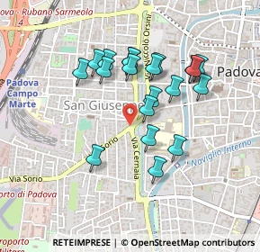 Mappa Piazzale Porta S. Giovanni, 35141 Padova PD, Italia (0.395)