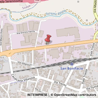 Mappa Via Villanova, 75/a, 37047 San Bonifacio, Verona (Veneto)