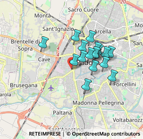 Mappa Via Monte Grappa, 35141 Padova PD, Italia (1.33176)