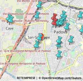 Mappa Via Monte Grappa, 35141 Padova PD, Italia (1.15)
