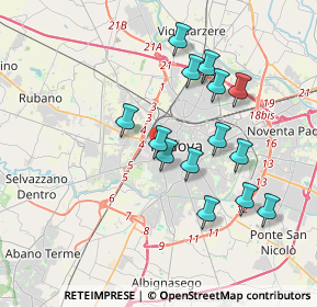 Mappa Via Monte Grappa, 35141 Padova PD, Italia (3.40786)