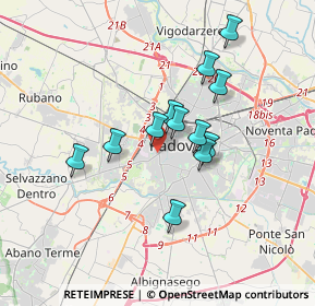 Mappa Via Monte Grappa, 35141 Padova PD, Italia (2.76667)