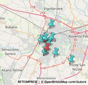 Mappa Via Monte Grappa, 35141 Padova PD, Italia (2.09727)