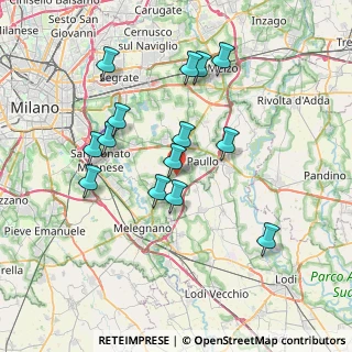 Mappa Via Palazzo Comunale, 20067 Tribiano MI, Italia (7.04214)