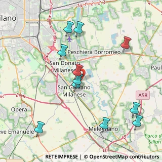 Mappa Via C. Collodi, 20098 San Giuliano Milanese MI, Italia (4.46818)