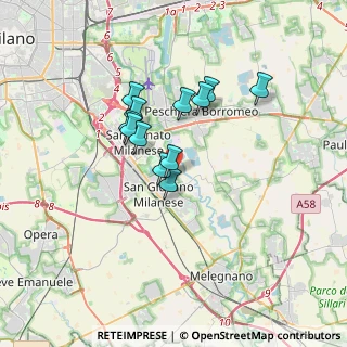 Mappa Via C. Collodi, 20098 San Giuliano Milanese MI, Italia (2.63)