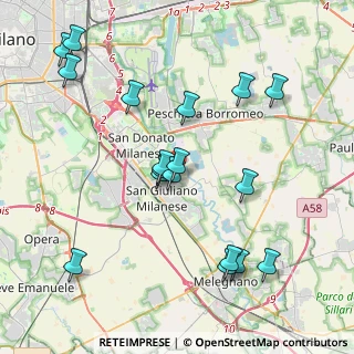 Mappa Via C. Collodi, 20098 San Giuliano Milanese MI, Italia (4.315)