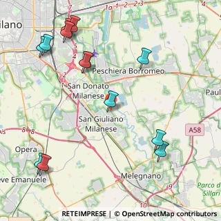 Mappa Via C. Collodi, 20098 San Giuliano Milanese MI, Italia (5.35077)