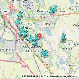 Mappa Via C. Collodi, 20098 San Giuliano Milanese MI, Italia (2.0475)