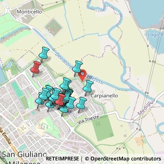 Mappa Via C. Collodi, 20098 San Giuliano Milanese MI, Italia (0.46296)