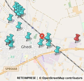 Mappa Via Boccaccio Giovanni, 25016 Ghedi BS, Italia (1.305)