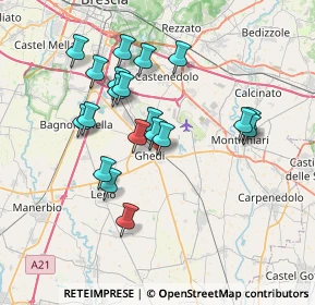 Mappa Via Boccaccio Giovanni, 25016 Ghedi BS, Italia (6.6325)