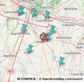 Mappa Via Boccaccio Giovanni, 25016 Ghedi BS, Italia (6.81455)