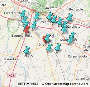 Mappa Via Boccaccio Giovanni, 25016 Ghedi BS, Italia (6.93632)