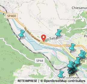 Mappa SP 460, 10082 Cuorgnè TO, Italia (1.7075)