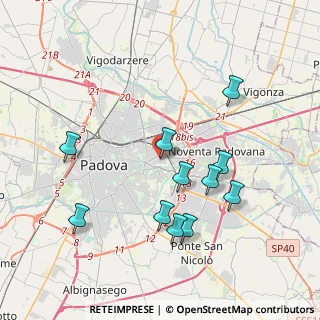 Mappa Via della Croce Rossa, 35129 Padova PD, Italia (3.83364)