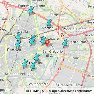 Mappa Via della Croce Rossa, 35129 Padova PD, Italia (2.08455)