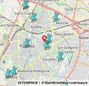 Mappa Lungargine del Piovego, 35121 Padova PD, Italia (2.61091)