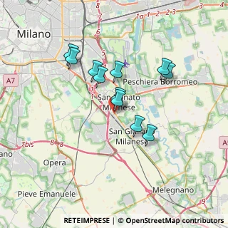 Mappa Via Ticino, 20097 San Donato Milanese MI, Italia (2.91727)