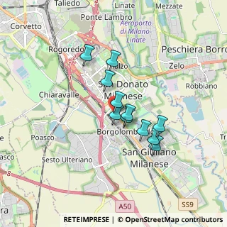 Mappa Via Ticino, 20097 San Donato Milanese MI, Italia (1.26)