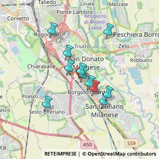 Mappa Via Ticino, 20097 San Donato Milanese MI, Italia (1.43545)