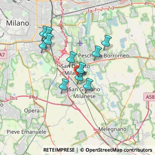 Mappa Via Giovanni Pascoli, 20097 San Donato Milanese MI, Italia (3.09818)