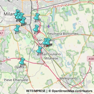 Mappa Via Giovanni Pascoli, 20097 San Donato Milanese MI, Italia (4.95538)