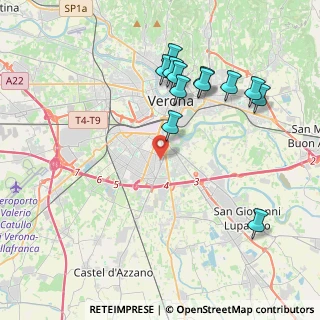 Mappa Via Scuderlando, 37135 Verona VR, Italia (4.17167)