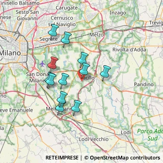 Mappa Via Trieste, 20067 Tribiano MI, Italia (6.33)