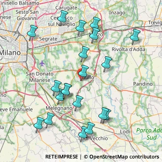 Mappa Via Trieste, 20067 Tribiano MI, Italia (9.016)