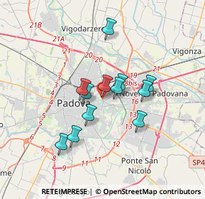 Mappa Piazza Sandro Pertini, 35129 Padova PD, Italia (2.6475)