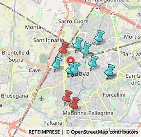 Mappa Riviera S. Benedetto, 35139 Padova PD, Italia (1.35167)