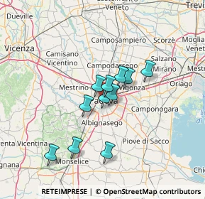 Mappa Riviera S. Benedetto, 35139 Padova PD, Italia (9.97818)