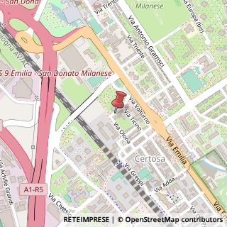 Mappa Via Tagliamento, 15, 20097 San Donato Milanese, Milano (Lombardia)