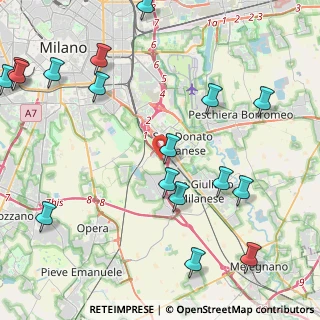 Mappa Via Grandi, 20097 San Donato Milanese MI, Italia (5.89444)