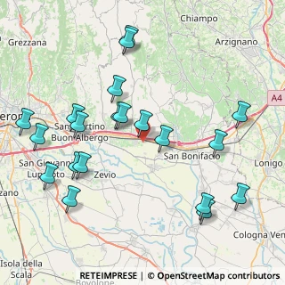 Mappa Via delle Terme, 37042 Caldiero VR, Italia (9.2505)