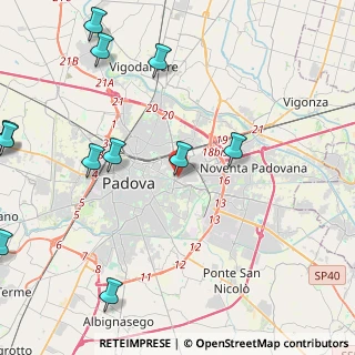 Mappa Via Bonaventura da Peraga, 35129 Padova PD, Italia (5.82364)