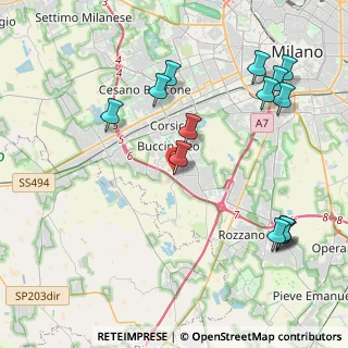 Mappa Via E. Fermi, 20090 Assago MI, Italia (4.835)