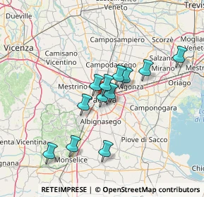Mappa Via Dante, 35139 Padova PD, Italia (11.14833)