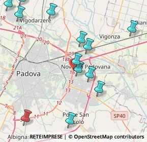 Mappa Via Sesta Strada, 35129 Padova PD, Italia (5.25643)