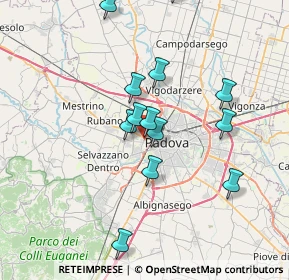Mappa Via Enrico Tazzoli, 35136 Padova PD, Italia (6.85462)