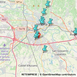 Mappa Via Floreste Malfer, 37135 Verona VR, Italia (4.05727)