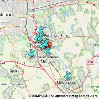 Mappa SAN DONATO MILANESE Monticello - Cimitero, 20097 San Donato Milanese MI (2.24727)