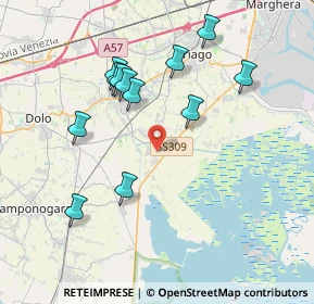 Mappa Via del Capitello Nason, 30034 Mira VE, Italia (3.76917)