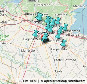 Mappa Via Antonio Vivaldi, 25016 Ghedi BS, Italia (8.4565)